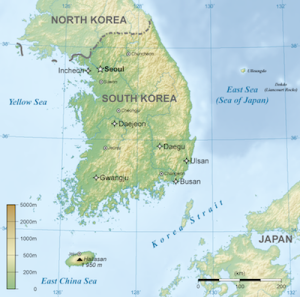 Map of Korea